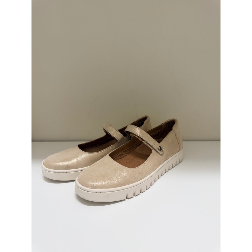Vionic Uptown Mary Jane Slip-OnGold Metallic Leather orthotic comfort - Picture 8 of 8